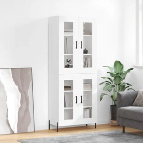 vidaXL Armário alto 69,5x34x180 cm derivados de madeira branco