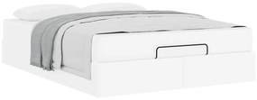 Estrutura de cama com colchão Outros Branco Puro 140 x 200 cm