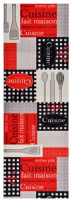 vidaXL Tapete de cozinha lavável com design Cuisine 45x150 cm