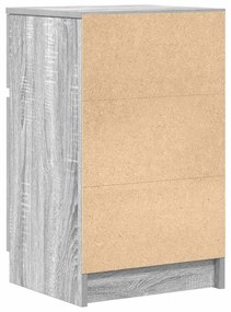 Mesa de cabeceira 2 pcs derivados de madeira cinzento sonoma
