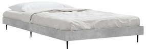 Estrutura de cama 90x200 cm derivados de madeira cinza sonoma