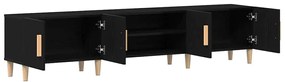 Cabinet de TV vidaXL Preto Carvalho 180x31,5x40 cm Madeira Derivada