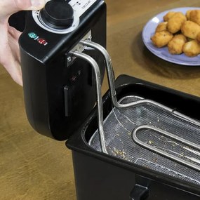 Fritadeira elétrica de 3 litros Cleanfry 3L Black