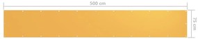 Tela de varanda 75x500 cm tecido Oxford amarelo