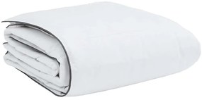 Edredom de Inverno Branco 260 x 220 cm Poliéster pêssego 105gsm