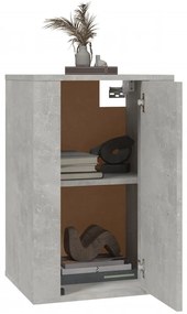 Móveis de TV de parede 2 pcs 40x34,5x60 cm cinzento-cimento