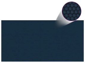 Película p/ piscina PE solar flutuante 975x488 cm preto e azul