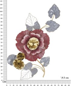 PAINEL DE PAREDE DE FERRO LOVI 61,6X9,5X111,8 CM MULTICOLORIDO