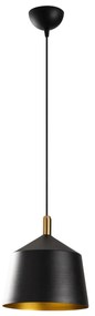 Candeeiro Chandelier Saglam – Preto/Dourado/Antigo – 25x124 cm