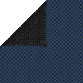 Película para piscina PE solar flutuante 800x500cm preto e azul
