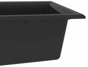 Pia de Cozinha Preta 790x500x193 mm Granito