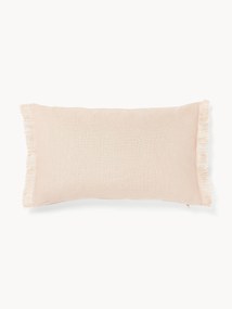 Capa de almofada em linho com franjas Luana