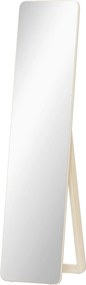 HOMCOM Espelho de Pé e de Parede retangular dim. 37L x 43l x 156H cm madeira natural | Aosom Portugal