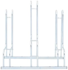Suporte independente para 3 bicicletas aço galvanizado