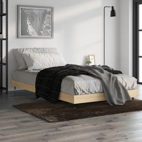 832160 vidaXL Estrutura cama 100x200 cm derivados de madeira carvalho sonoma
