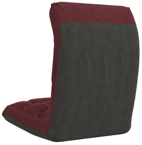 Colchão/cadeira de piso dobrável tecido vermelho tinto