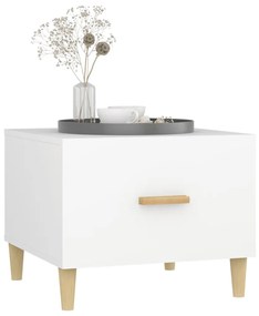 Mesa de centro 50x50x40 cm madeira processada branco