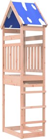 vidaXL Torre de Brincar Castanho Madeira Sólida de Douglas