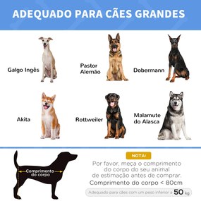 PawHut Cama para Animais de Estimação Cama Elevada para Cães Gatos com