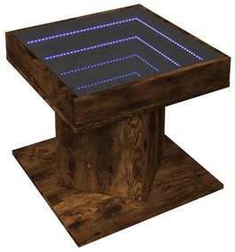 Mesa de centro c/ LEDs 50x50x45 madeira processada