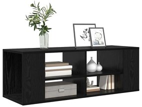 Gabinete para TV com prateleira Carvalho preto 102 x 35 x 35 cm