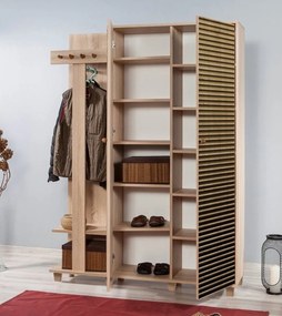 Hall Stand Garmanto – Carvalho Sonoma – 135 cm x 192 cm x 36 cm