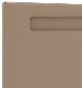 Cabeceira vidaXL Design Simples Cappuccino 140 cm em Couro Sintético