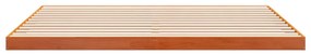 Estrutura de cama 180x200 cm madeira pinho maciço castanho cera