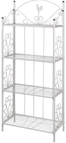 Suporte quadrado para planta / Branco