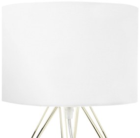 Candeeiro de mesa 35 cm branco e dourado MARONI Beliani