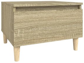 Mesas de apoio 2 pcs 50x46x35 cm deriv. madeira carvalho sonoma