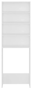 Armário para máquina de lavar roupa 64x24x190 cm branco