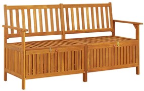 Banco de arrumação 148 cm madeira de acácia maciça
