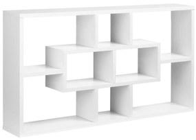 HOMCOM Estante de parede decorativa Conjunto de 8 estantes para CDs Estantes Flutuantes Cubos Modernos 85x14,5x47,5cm Carga 20kg | Aosom Portugal