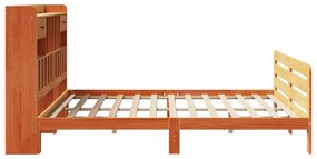 Cama com estante sem colchão 180x200 cm pinho maciço