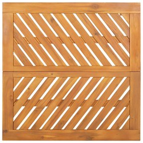 Conjunto de Jantar de Jardim 3 Peças Madeira Sólida Acácia