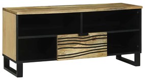 vidaXL Gabinete de TV - 100 x 33,5 x 46 cm, feito de madeira de mangueira.