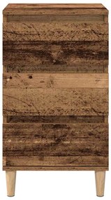 Criado-mudo vidaXL Madeira Velha 40x35x70 cm Madeira Engenharia