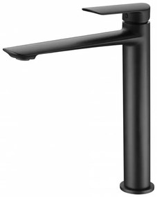 Torneira de cano alto para lavatórios de cor preto mate Ural