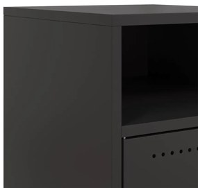 Mesa de cabeceira 36x39x59 cm aço preto
