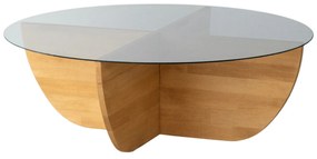 Mesa de Centro Lily – Carvalho – 90x30x90 cm