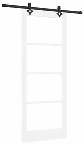 Porta Deslizante vidaXL com Conjunto de Acessórios Branco 86x211 cm Ma