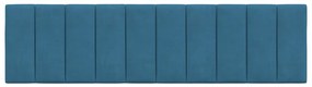 Almofadão de cabeceira 180 cm veludo azul