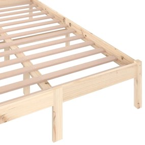 Estrutura de cama 120x200 cm pinho maciço