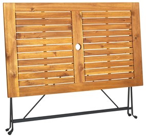 Mesa de jardim dobrável 120x70x74 cm madeira de acácia maciça