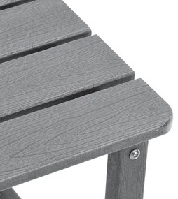 Conjunto de 3 Peças de Lounges de Jardim vidaXL Cinza Claro HDPE