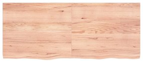 Tampo de mesa 120x50x(2-4) cm carvalho tratado castanho-claro