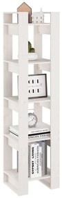 Estante/divisória 41x35x160 cm pinho maciço branco