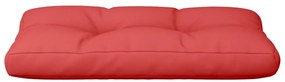 Almofadão para sofá de paletes 70x40x12 cm tecido vermelho