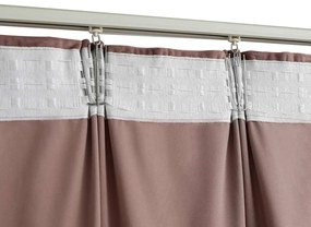 Cortinas blackout c/ ganchos 2 pcs 140x225cm veludo rosa antigo